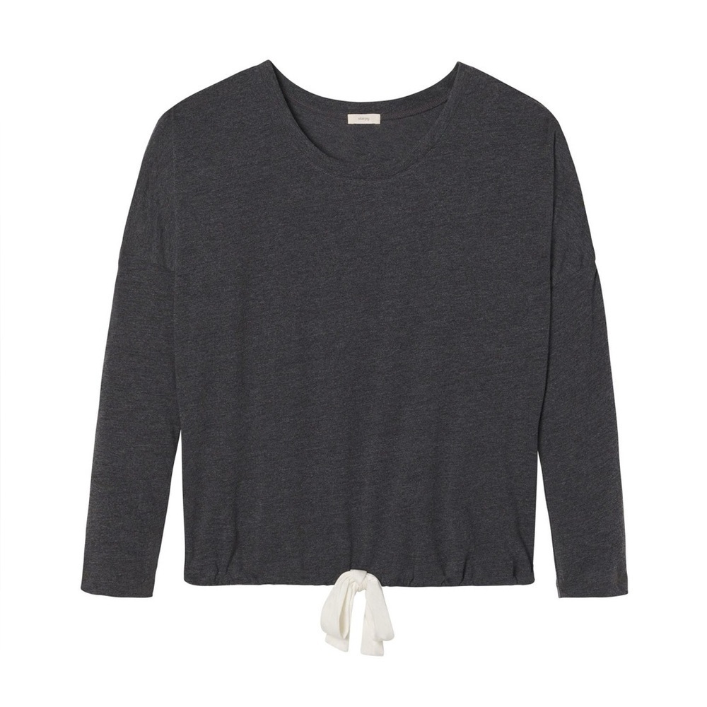 NWT Eberjey Women’s Heather Cotton Blend Slouchy Top in Gray in size Small